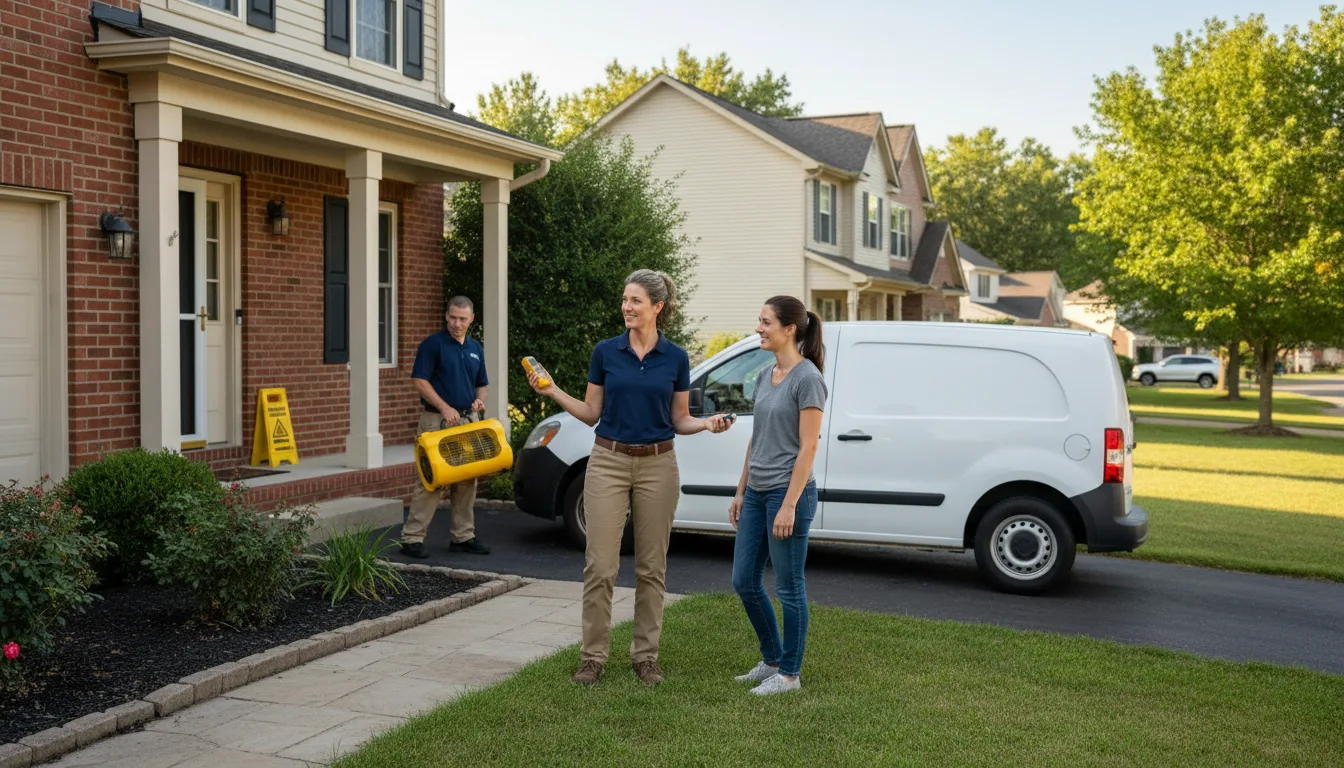 Residential water damage restoration in Buena Vista, PA